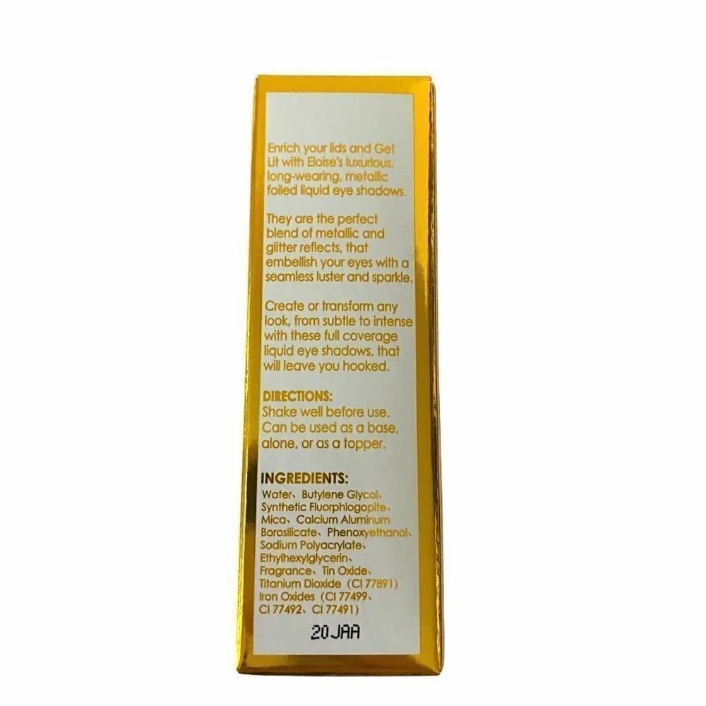 Eloise New In Box Get Lit Metallic Foiled Liquid Eyeshadow in Pure Gold
